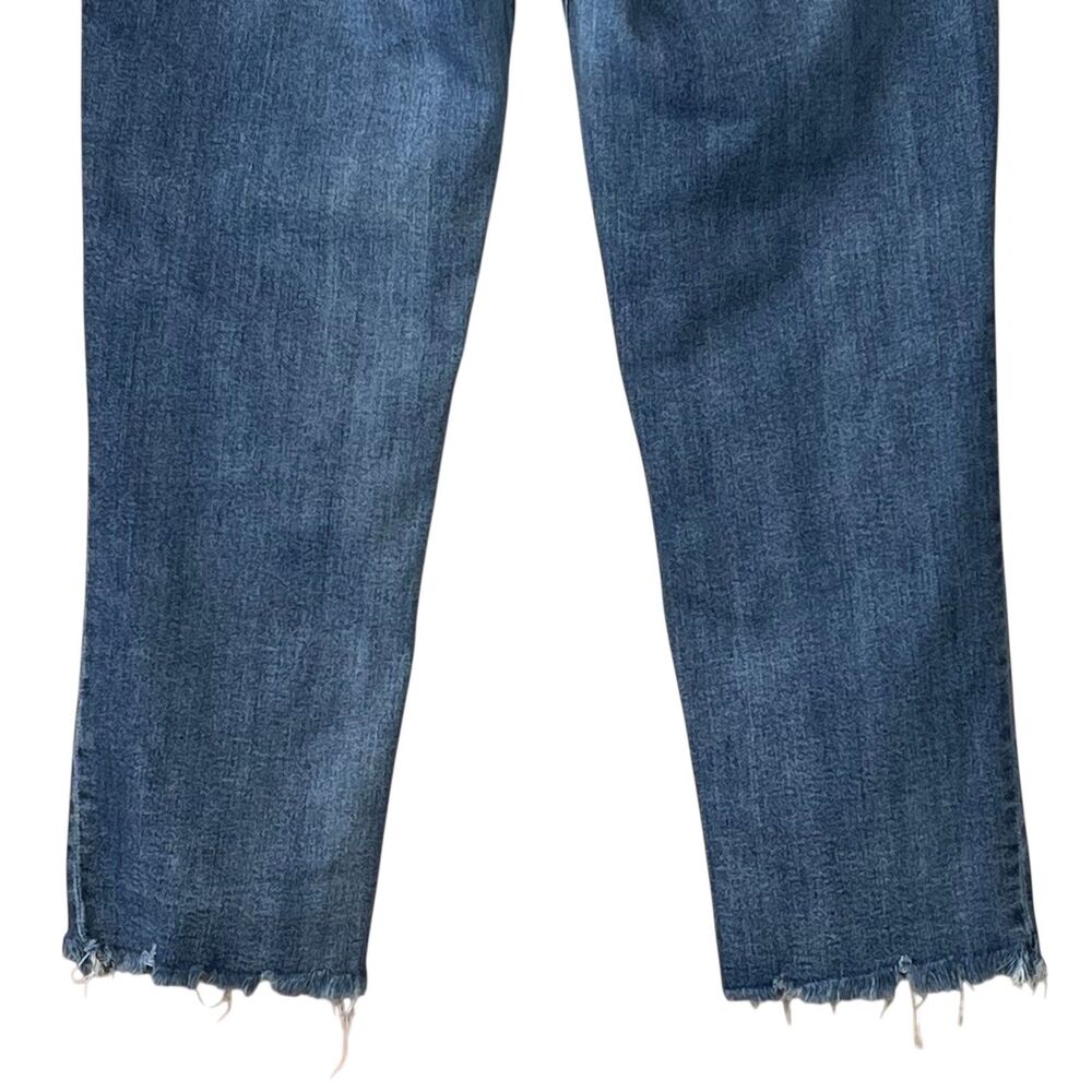 KUT from the Kloth Rachael FAB AB Mom High Rise Jeans Size 14 Raw Hem Stretch - Picture 7 of 11